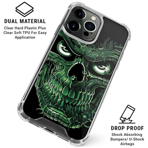 Liquid Blue Terminator Dragon iPhone 16 Pro Clear Case